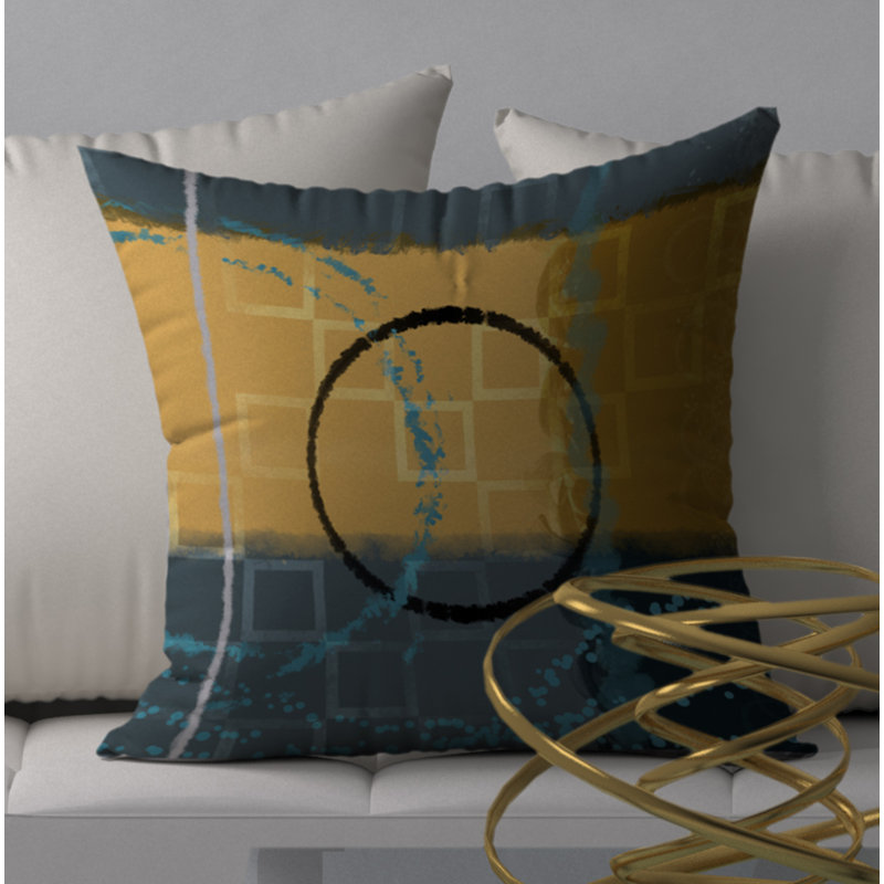 Housse de coussin décorative carrée flair stylish, 18 po x 18 po