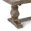 Kinston 10-Person Pine Solid Wood Double Pedestal Dining Set