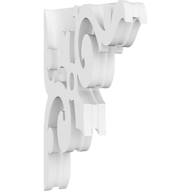 1 7/8"W X 6 1/2"D X 11"H Whitman Architectural Grade PVC Corbel, 11" H x 6.5" W x 1.875" D