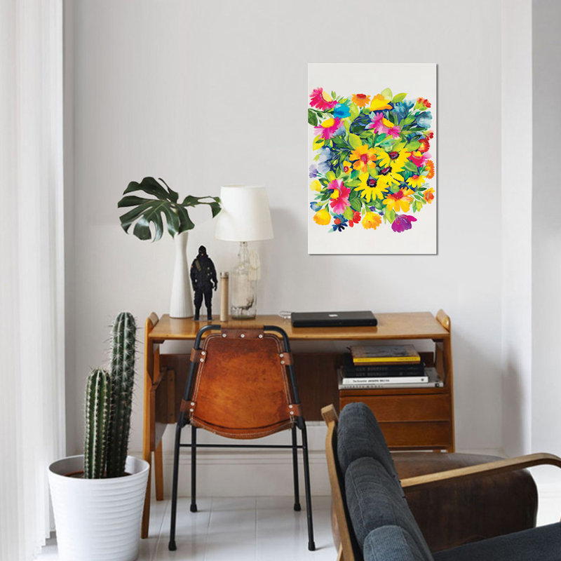 «Late Summers Bouquet», impression sur toile, H 40 po x l 26 po x P 1,5 po, Toile tendue, Pas de tapis