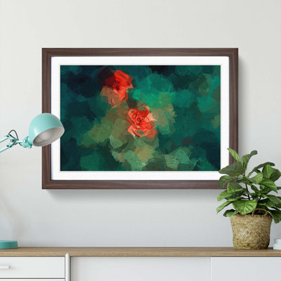 Rose Garden in Abstract - Picture Frame Graphic Art Print