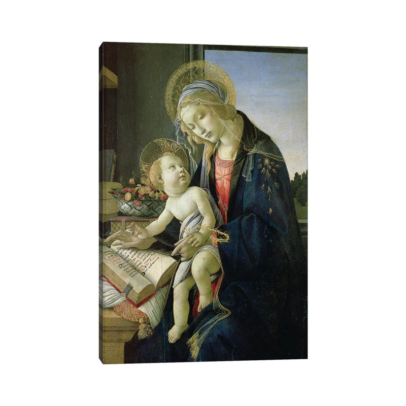 Madonna Of The Book C. 1480-81 by Sandro Botticelli - Wrapped Canvas Gallery-Wrapped Canvas Giclée