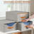 4 Pcs 16.5" Closet Drawers and Large Size Clothes Storage Bins Push-Out Storage Stackable Shelf
