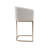 Abdisalan Upholstered Counter Stool with Metal Frame