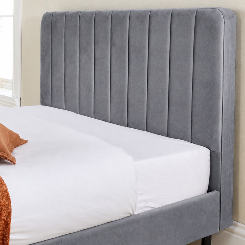 Marguerite Upholstered Bed, Small Double (4'), Cream