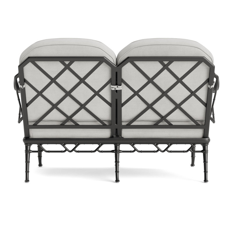 Calcutta Outdoor 2 - Seat Loveseat, Fusion Dove, Textured Pewter