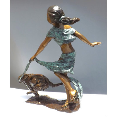 Dog People Metal Garden Statue