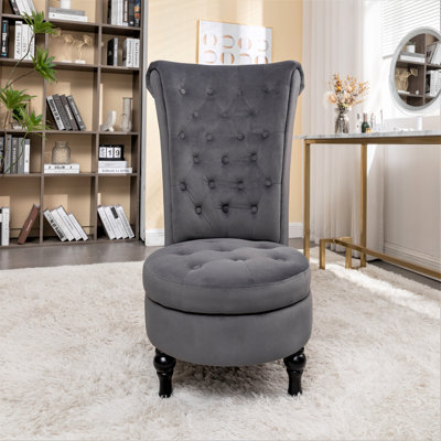 Fulviah Velvet Slipper Chair