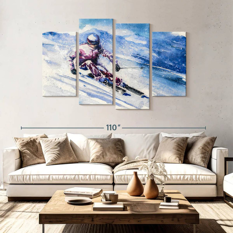 Ski, 54" H x 84" W