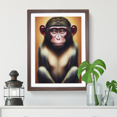 XV1022-5359X Wondrous Monkey 1 Piece Single Picture Frame Wall Art