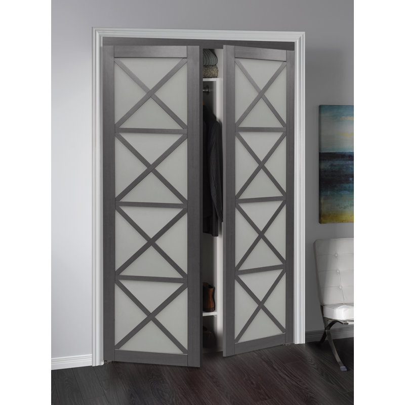 Porte pivotante en verre Crochet Multi-X, 72 po x 80 po