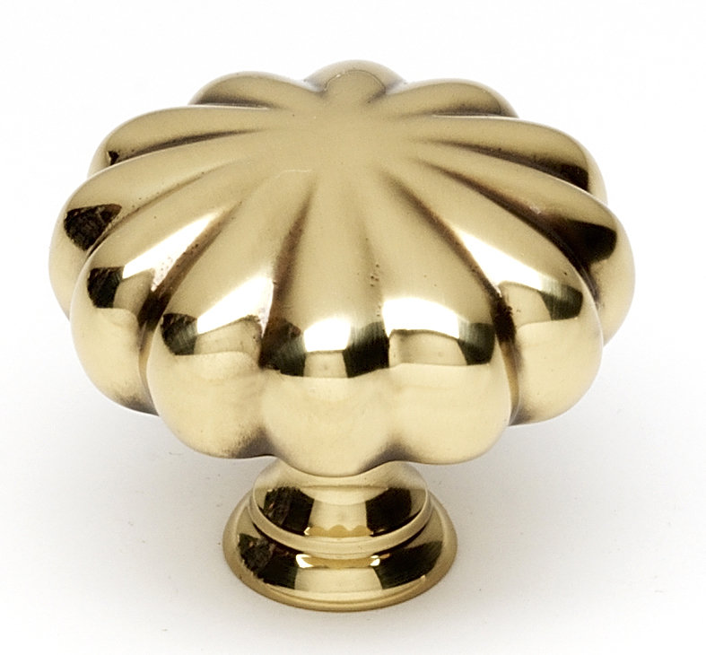 Round Knob, Polished Antique, 1" H x 1" W x 0.5" D