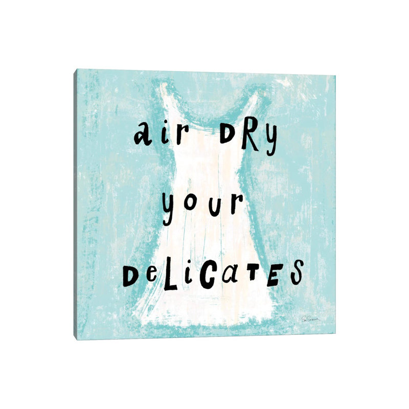 Laundry Rules VI by Sue Schlabach - Wrapped Canvas Print, 66.04 cm H x 66.04 cm W x 1.91 cm D