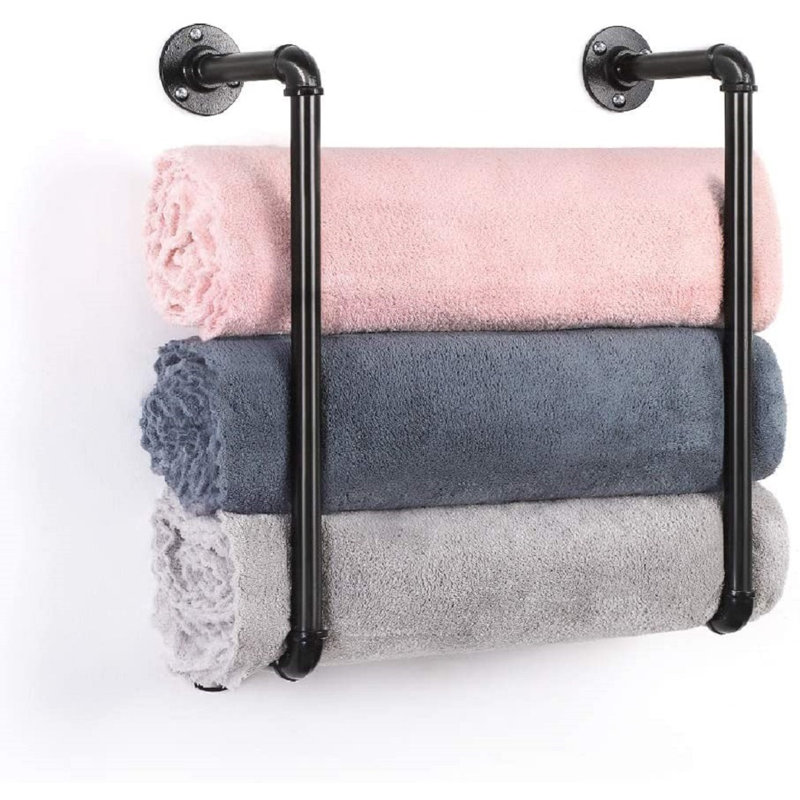 Frisina 16.7'' Metal Industrial Pipe Clothing Rack