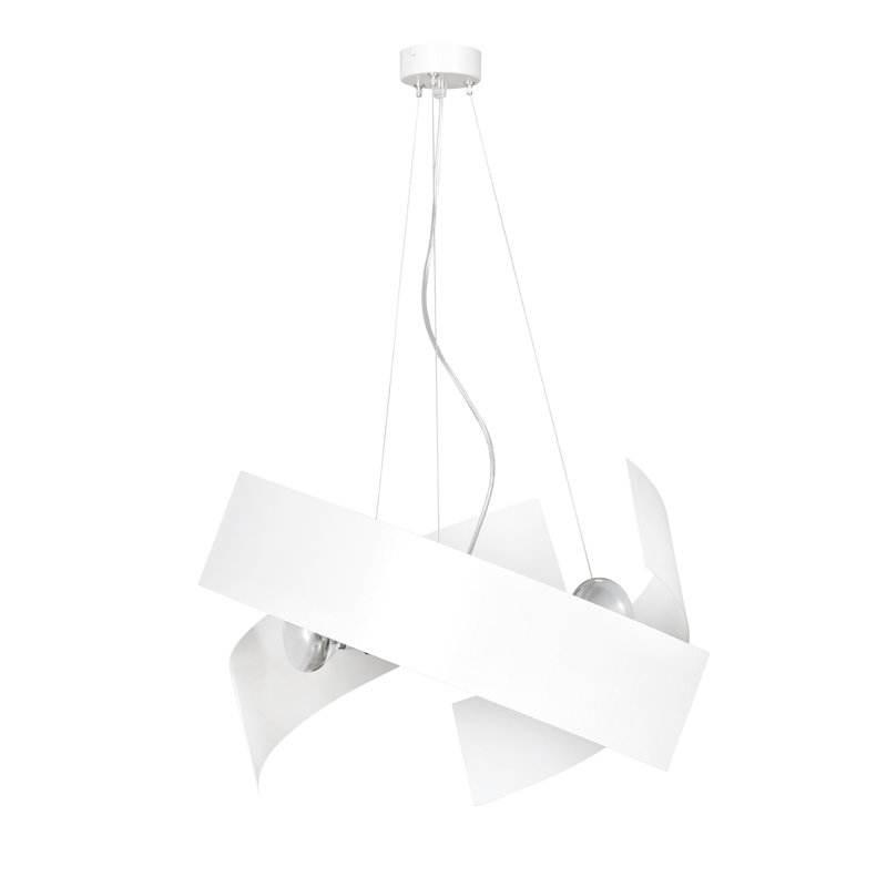 Oliviana 3 - Light Geometric Pendant, White