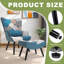 Kade Upholstered Linen With Footstool Armchair-177648125