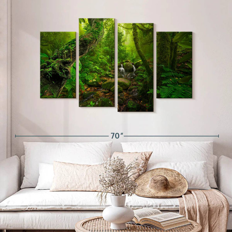 Paysage de forêt tropicale d'Alvord, H 32 po x l 52 po