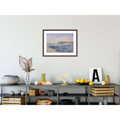 Shadows on the Sea - The Cliffs at Pourville by Claude Monet -Framed Giclee Print