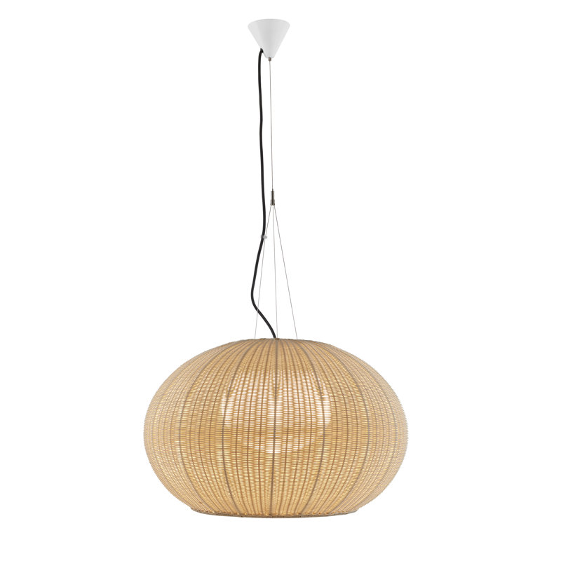 Luminaire suspendu cylindrique à 1 lumière DEL Garota, Blanc naturel