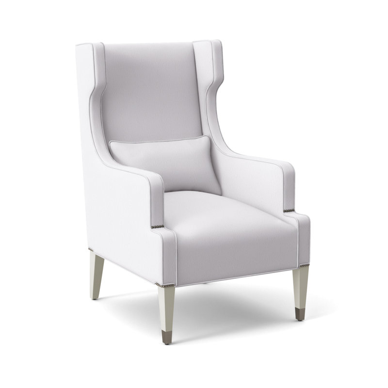 Thom Filicia Home 31" James Street Wing Chair, Wrenn, Navada Snow