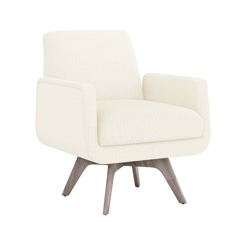 Fauteuil Landon, Gris clair, Rayonne dune / viscose