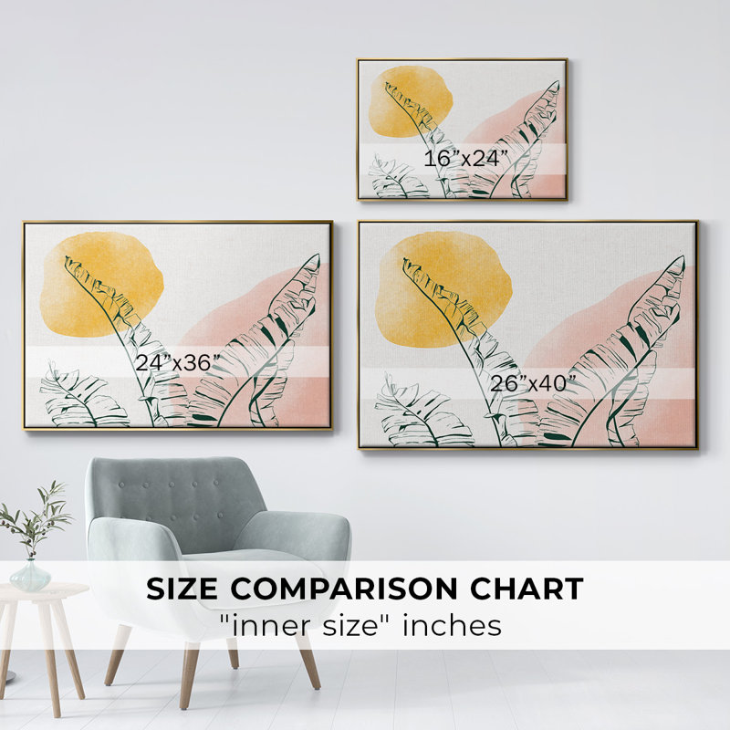 «Summer Warmth II», reproduction sur toile encadrée, H 25 po x l 37 po x P 2 po, Or