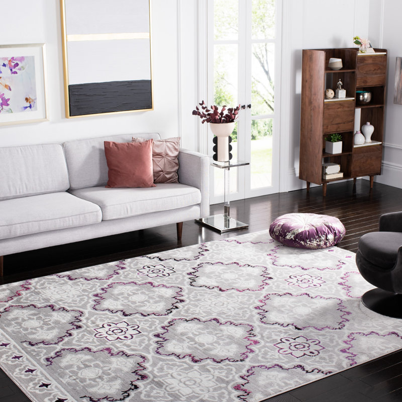 Tapis à motif géométrique Micheline, Rectangle 9 pi x 12 pi