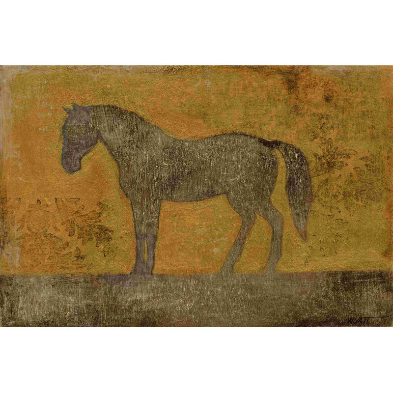 Cheval oxydé II, H 8 po x l 12 po