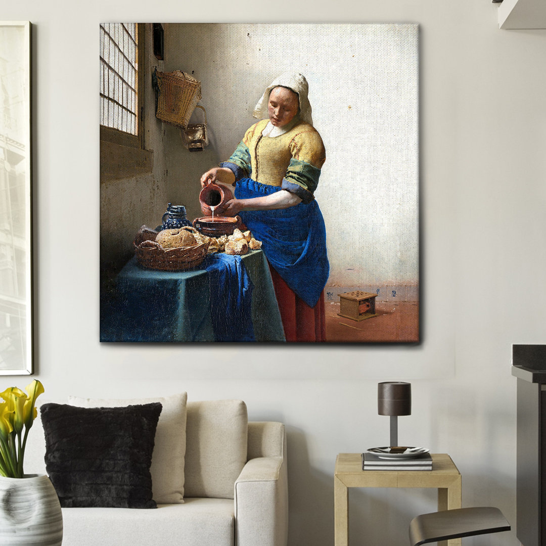 Wandbild La Lattaia von Johannes Vermeer