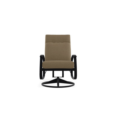 Chaise de patio pivotante avec coussins Askar