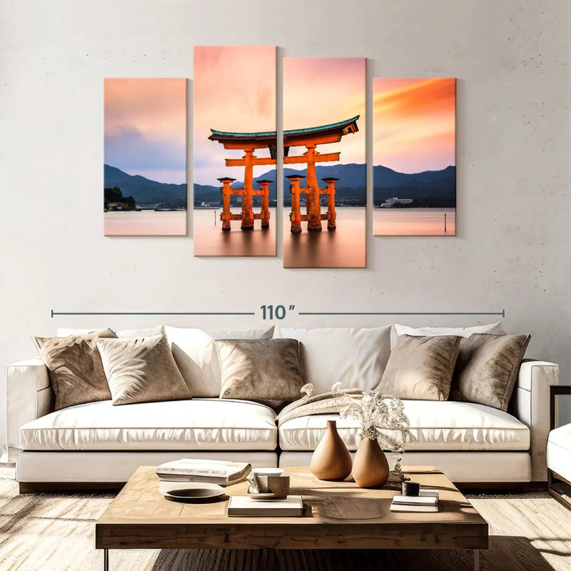 Lilie Japan's Floating Torii Gate, 54" H x 84" W
