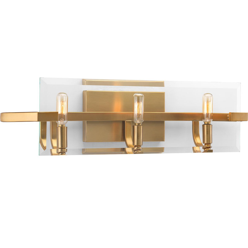 Éclairage pour meuble-lavabo en bronze brossé 3 lumières Janessa