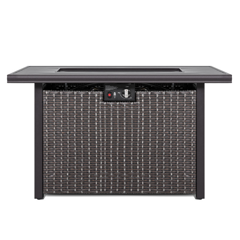 Rectangle Iron Propane Smokeless Outdoor Fireplace