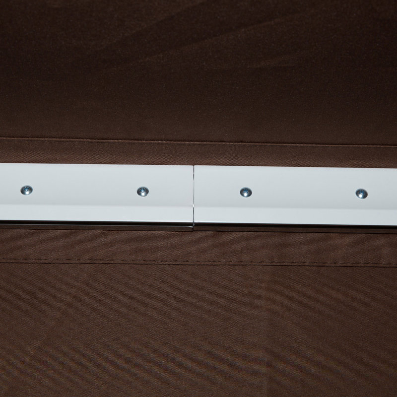Auvent de patio rétractable avec abat-jour avec poignée à manivelle, tissu résistant à l'eau et aux rayons UV 280G / m² et cadre en aluminium pour terrasse, balcon, cour