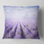 «Fields of Lavender Against Blue Sky» - Coussin imprimé paysage-217488752-217488755