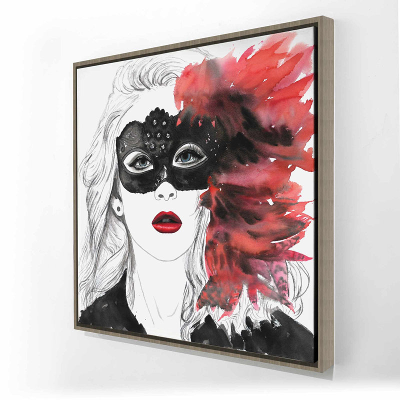 Bal masqué - Toile encadrée pour chambre à coucher beauté