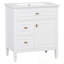 Bathroom Vanity With Sink, One Flip Drawer, Two Drawers And Adjustable Shelf-1702875424