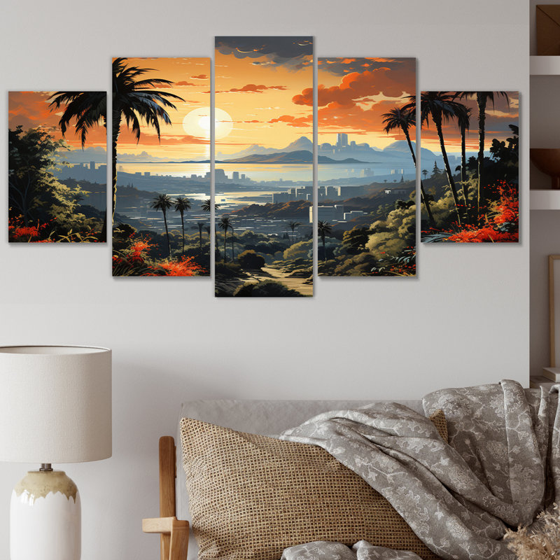 Ensemble de 5 décorations murales