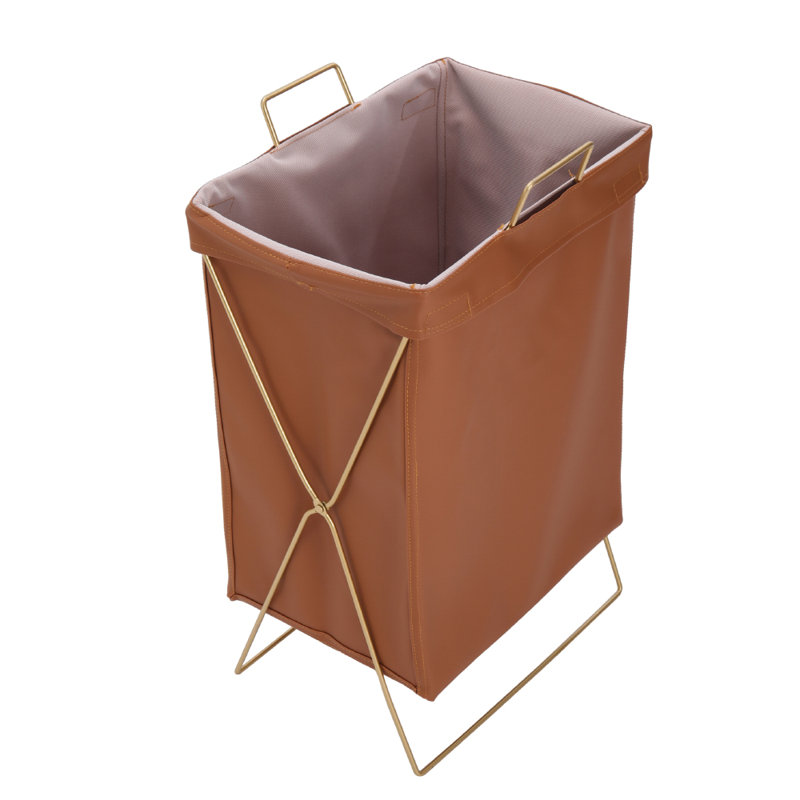 Bhudhashen Metal Laundry Room Organizer, Brown/Gold