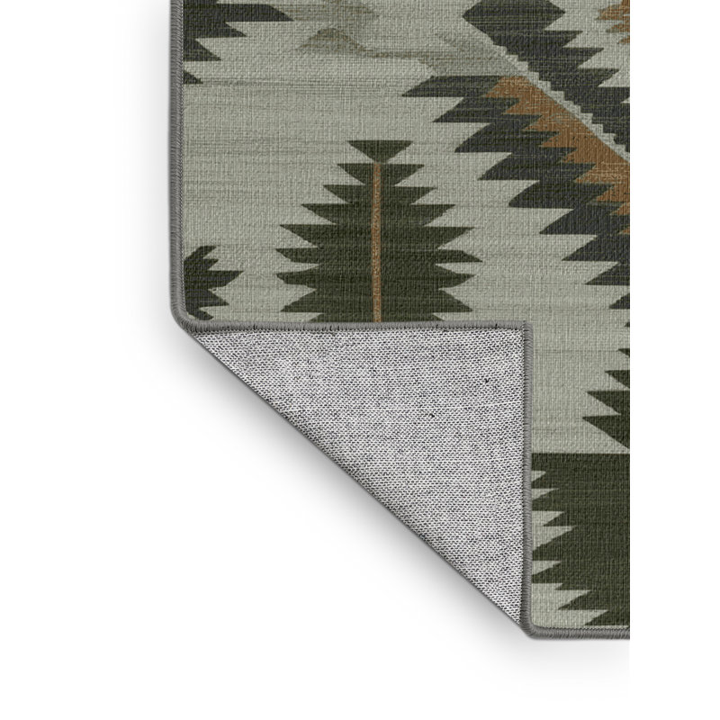 Washable Sagebrush Southwestern Area Rug, Rectangle 7' x 10'