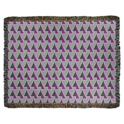 Couverture en coton tissé à flèches changeante