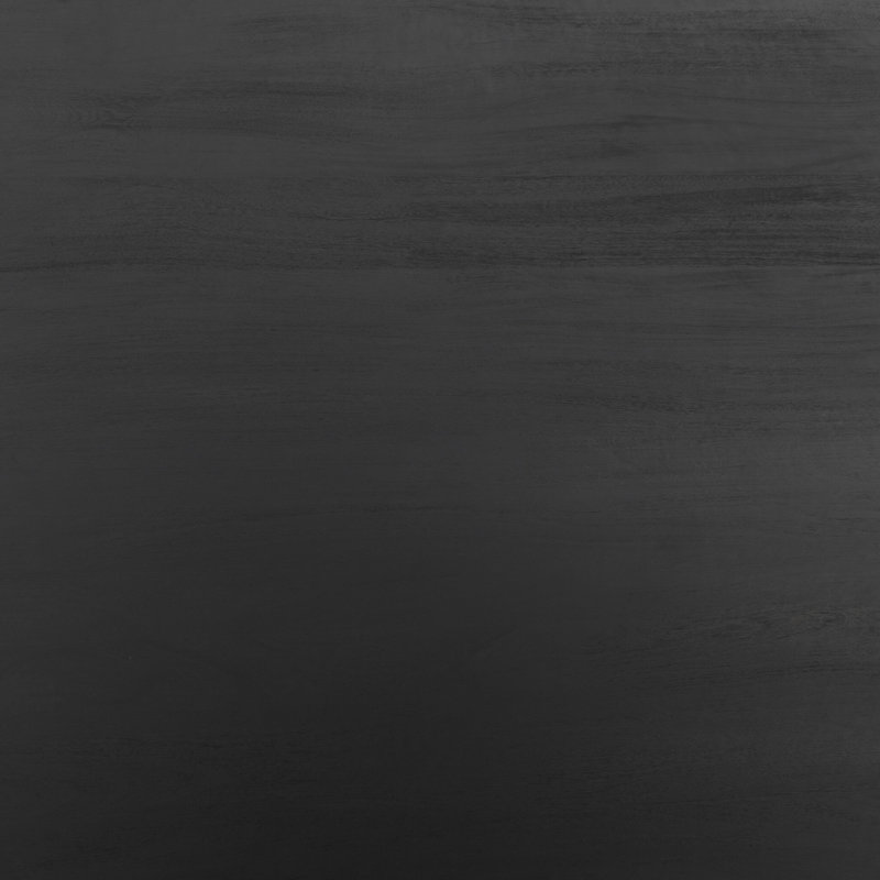 Cobain Round Solid Wood Dining Table, 30" H x 72" W x 72" L, Black