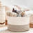 Hand Woven Fabric Laundry Basket-2093840402