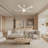 52'' Kadidiatou Modern Large Dimmable Ceiling Fan with LED Lights and Remote Control for Living Room-1398028643