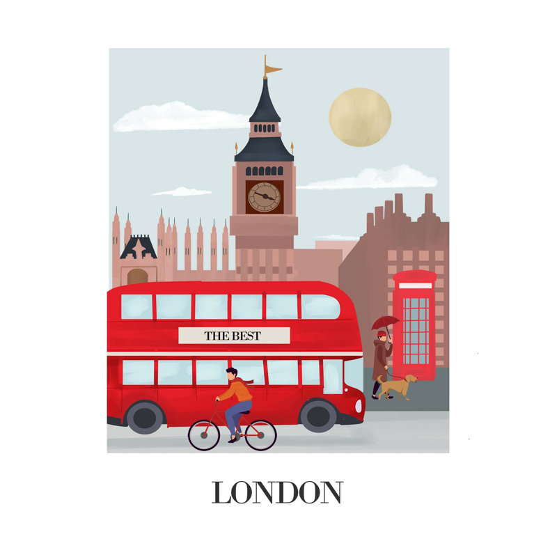 London Travel Poster - Unframed, Large