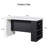61" Kitchen Island Cart With Imitation Marble Top – Portable Workstation With Storage Shelves, Power Outlets & Adjustable LED Light-28591945