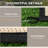 Outsunny Reversible Outdoor Rug