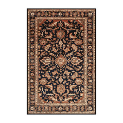 Machine Washable Persian Brown Area Rug