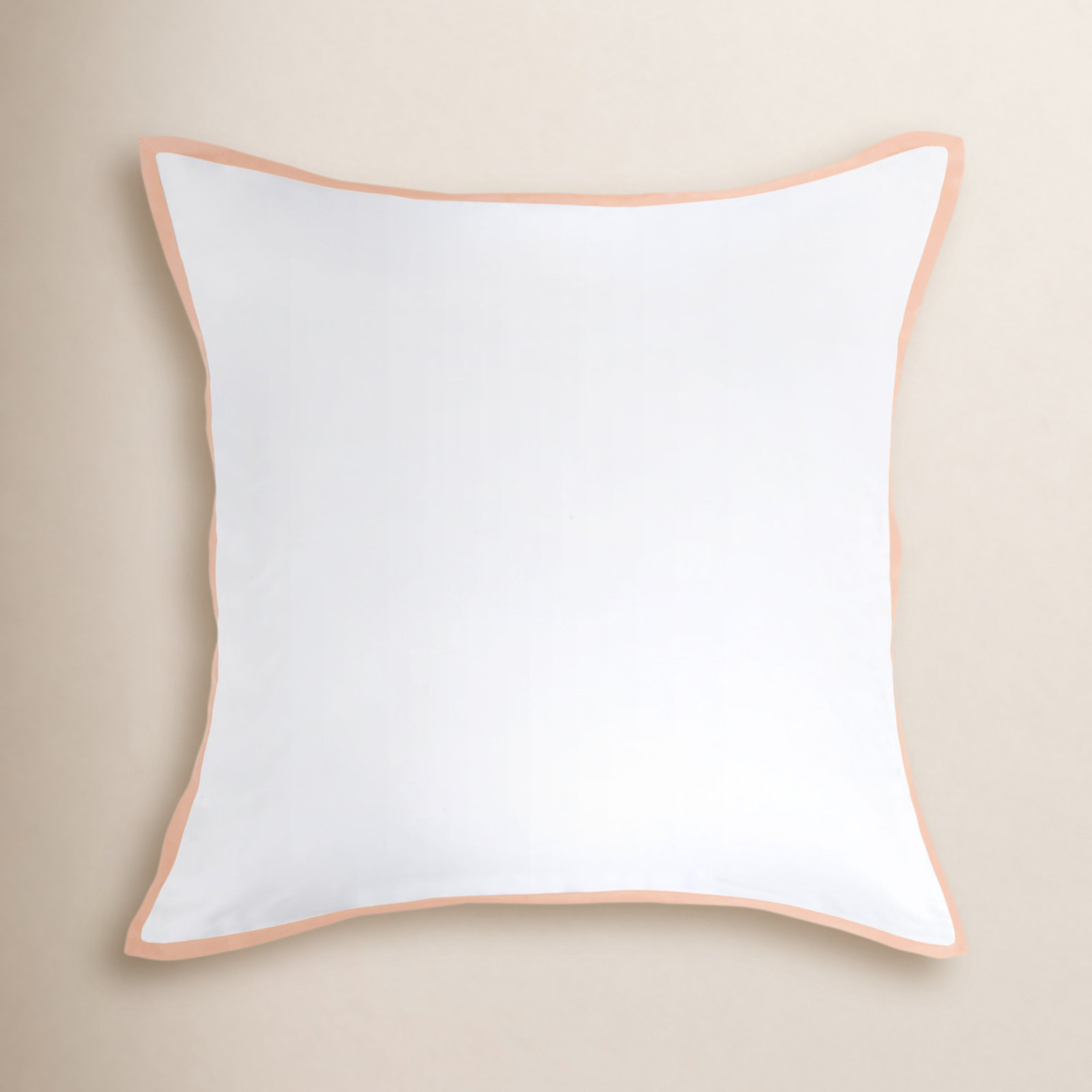 Langston Sateen Shams, White/Pink