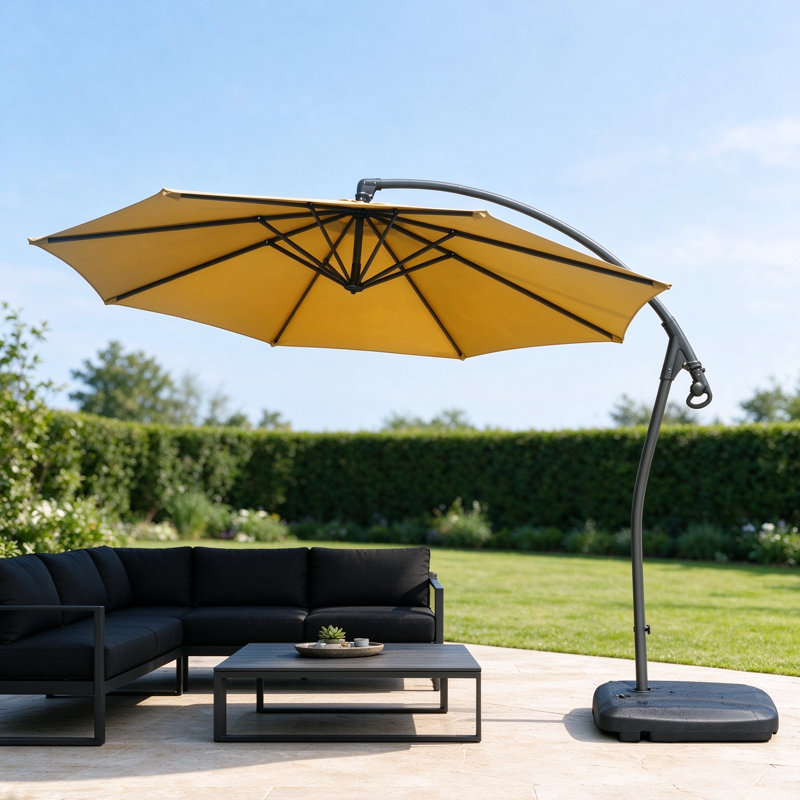 Parasol en porte-à-faux 10 pi Hemmer, Beige